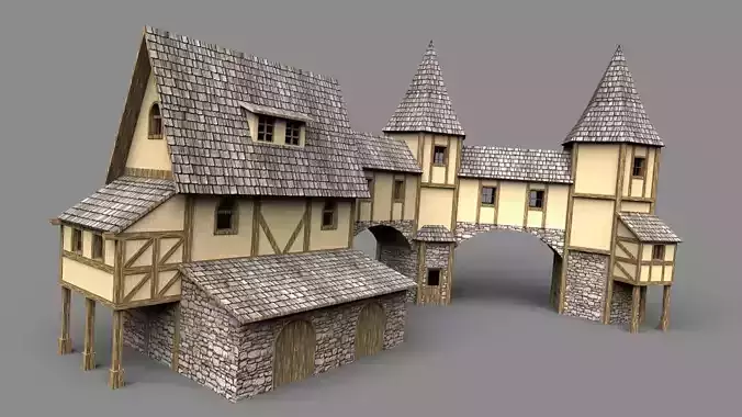 Fantasy House 3D model
