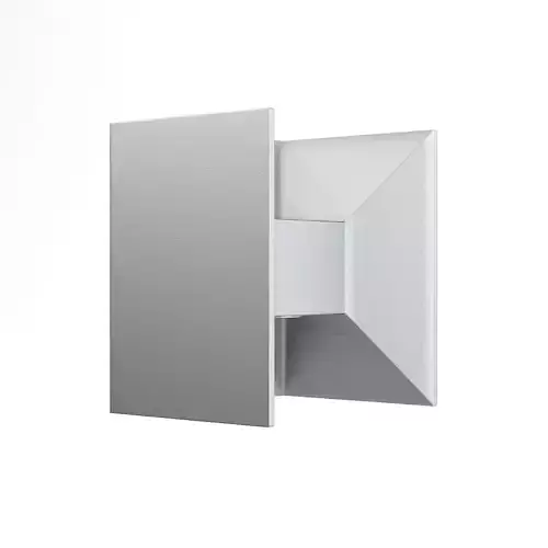 Rectangular Modern Exterior Wall Lamp 3D Model