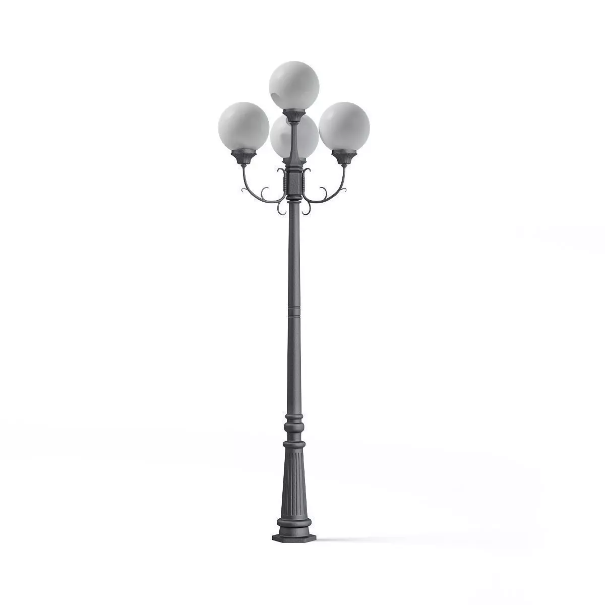 Triple Park Lamp 3D Model 3D model_1