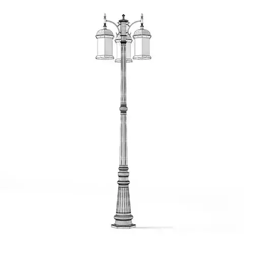Triple Park Lantern 3D Model