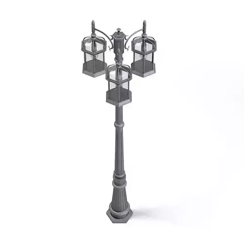 Triple Park Lantern 3D Model