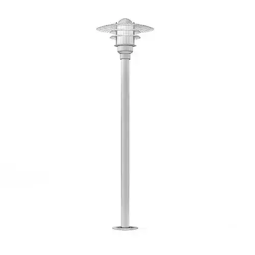 Standing Exterior Lamp 3D Model