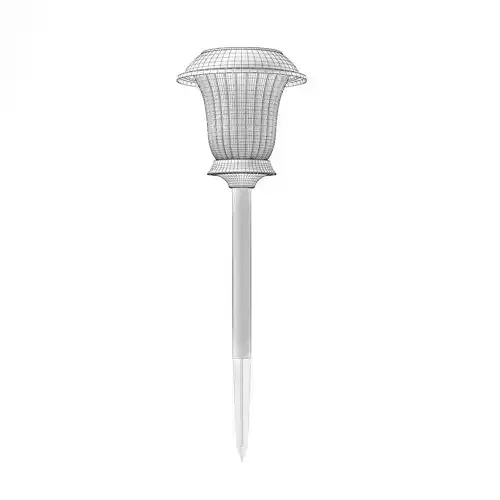 Classic Standing Exterior Lamp 3D Model