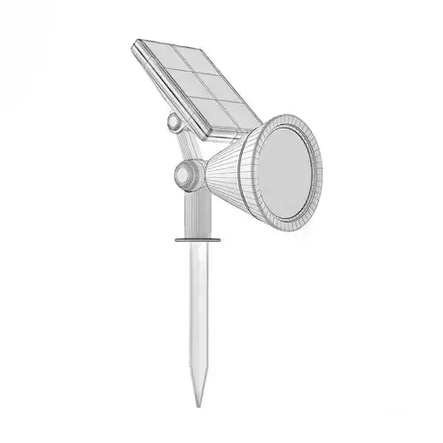 Sun Powered Exterior Halogen 3D Model 3D model