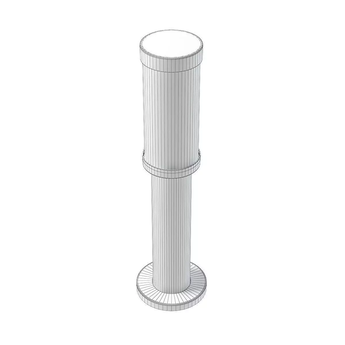 Standing Exterior Lamp 3D Model 3D model_4