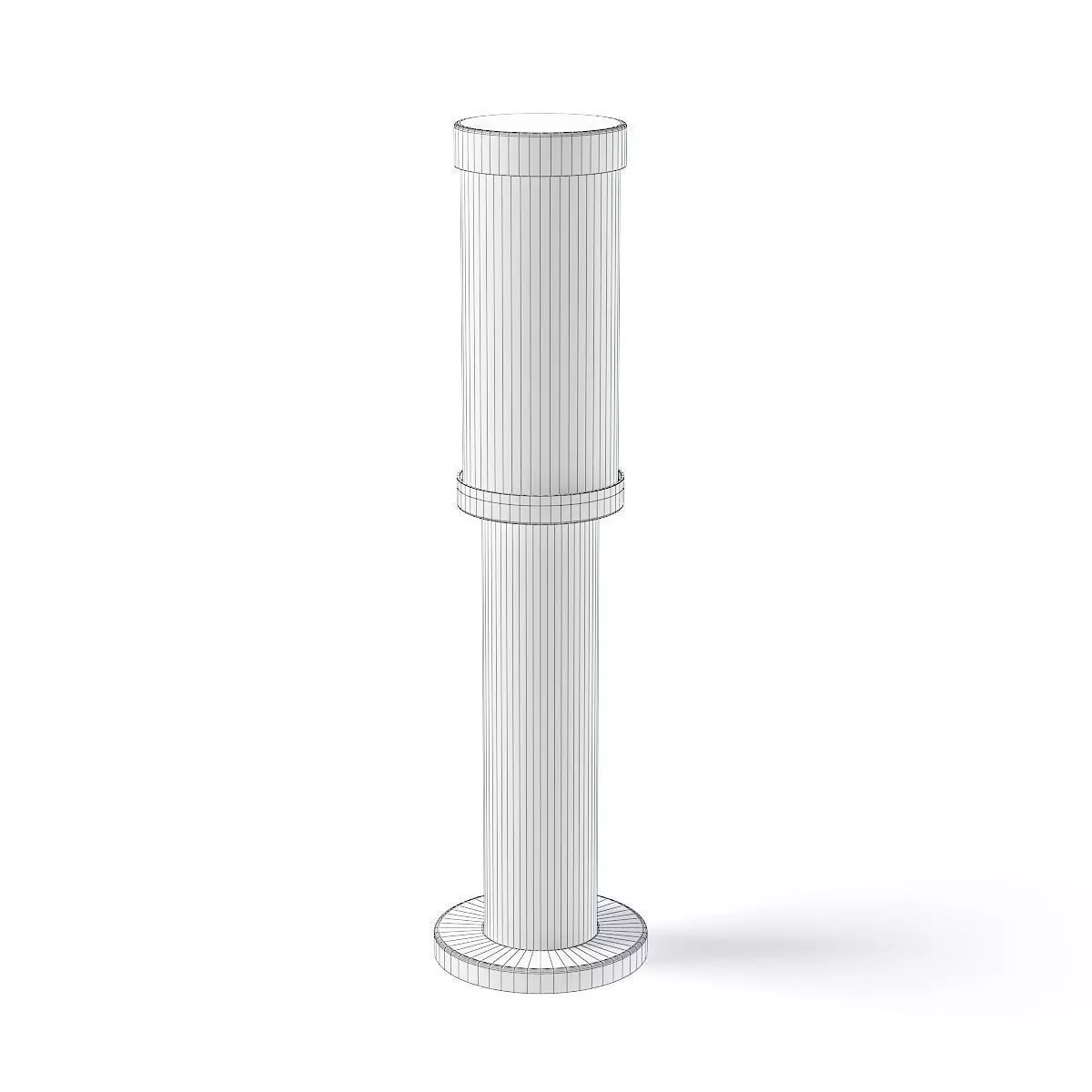 Standing Exterior Lamp 3D Model 3D model_2