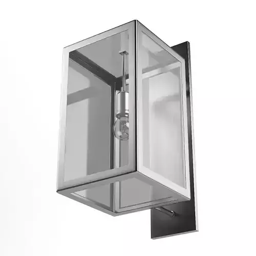 Rectangular Wall Exterior Lamp 3D Model
