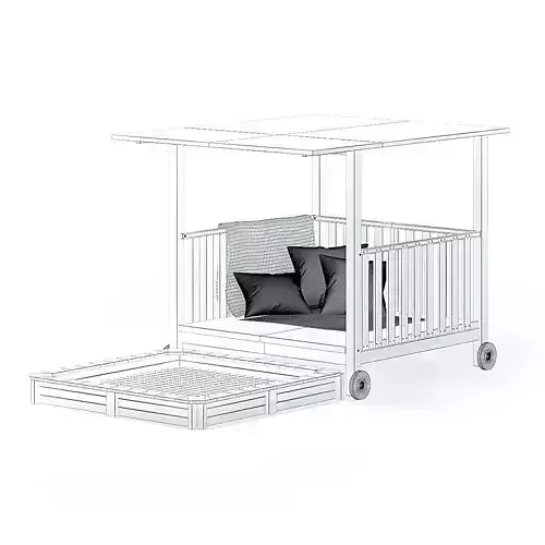 Sandbox 3D Model for children 3D model