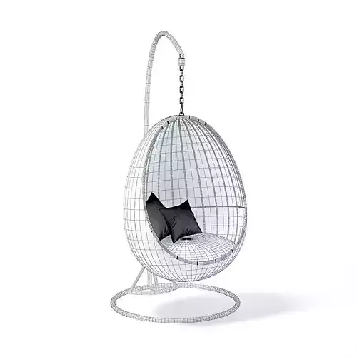 Wicker Hanging Chair 3D Model