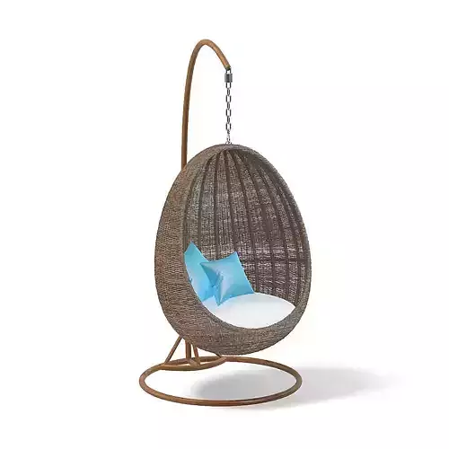 Wicker Hanging Chair 3D Model