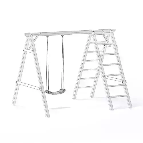 Children Swing with a Ladder 3D Model 3D model