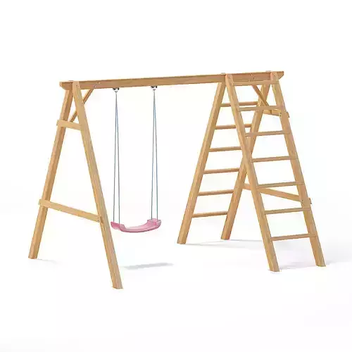 Children Swing with a Ladder 3D Model