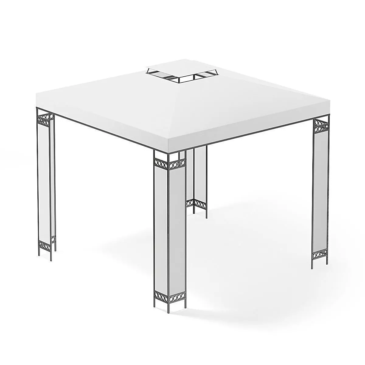 White Garden Pavilion 3D Model 3D model_3