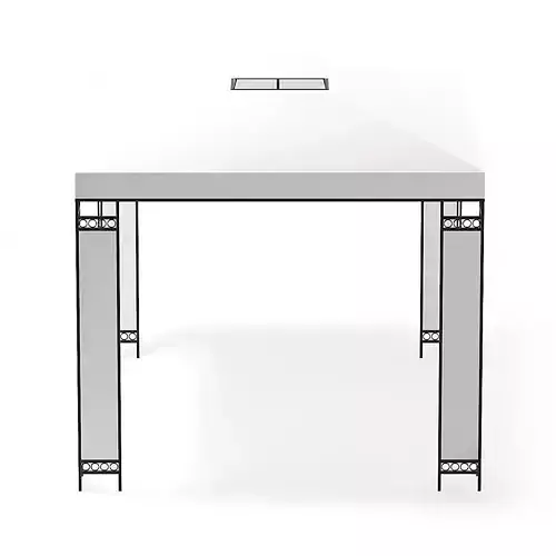 White Garden Pavilion 3D Model