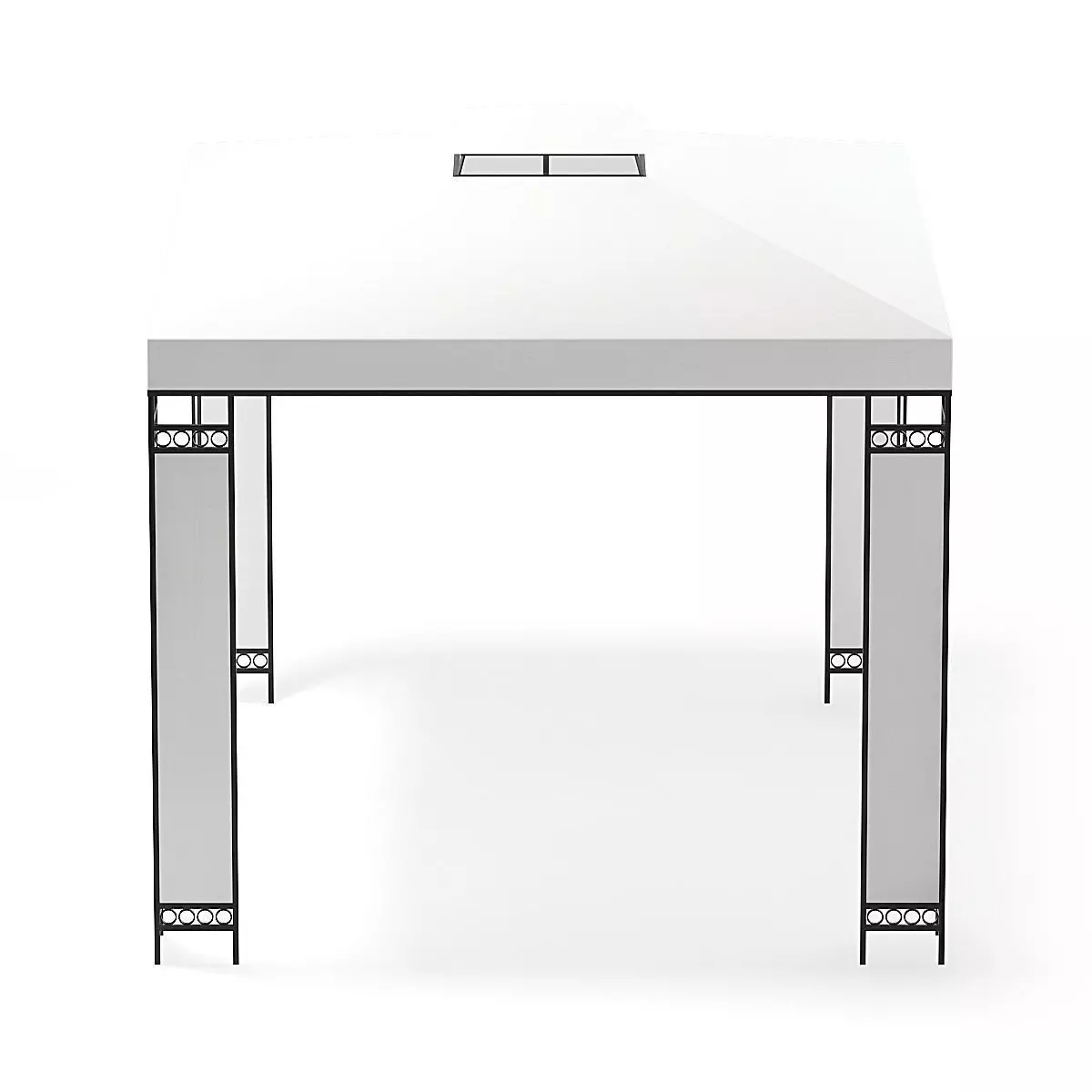 White Garden Pavilion 3D Model 3D model_5