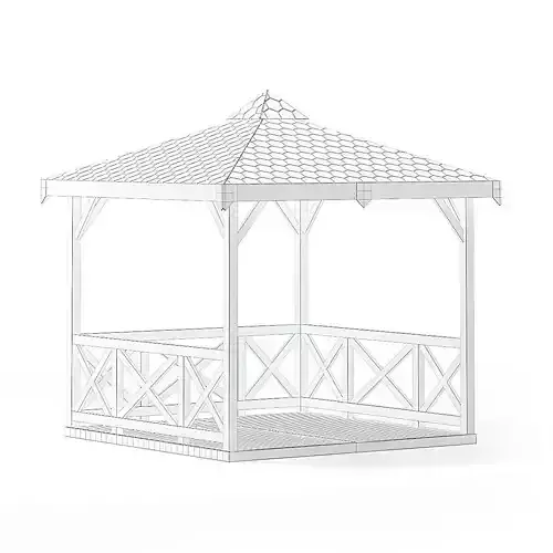 Garden Gazebo 3D Model