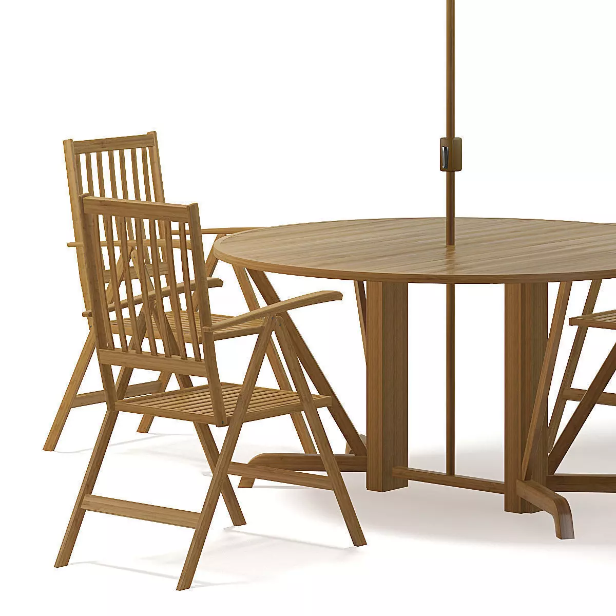 Garden Table Set 3D Model 3D model_5