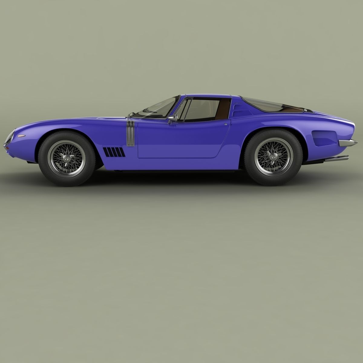 Bizzarrini 5300 GT Targa 3D model_1