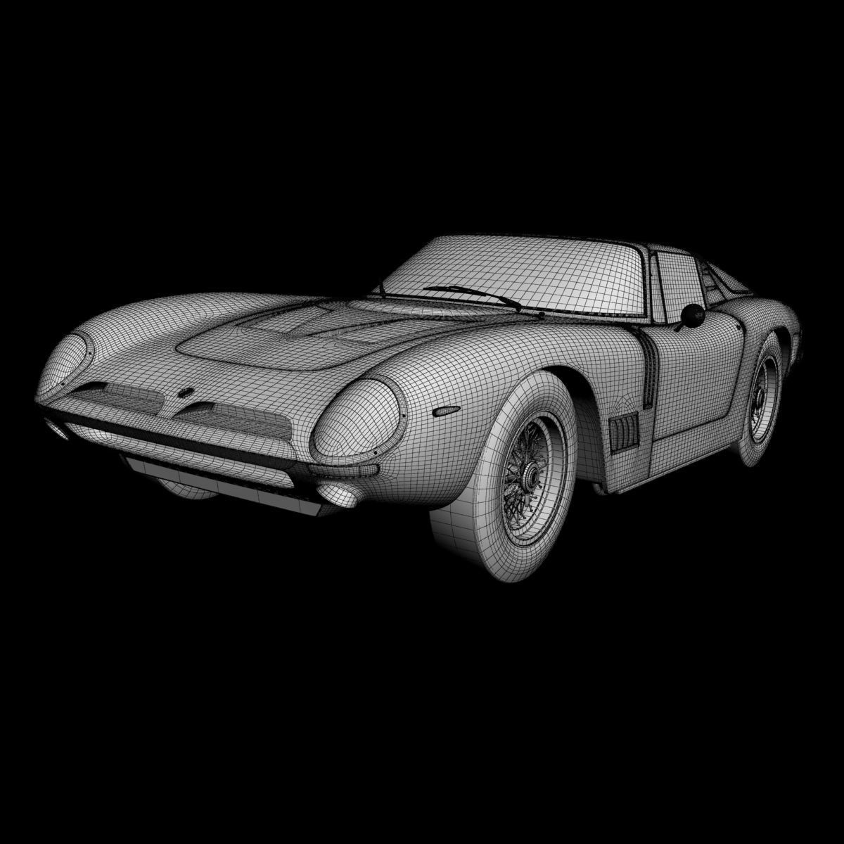Bizzarrini 5300 GT Targa 3D model_14
