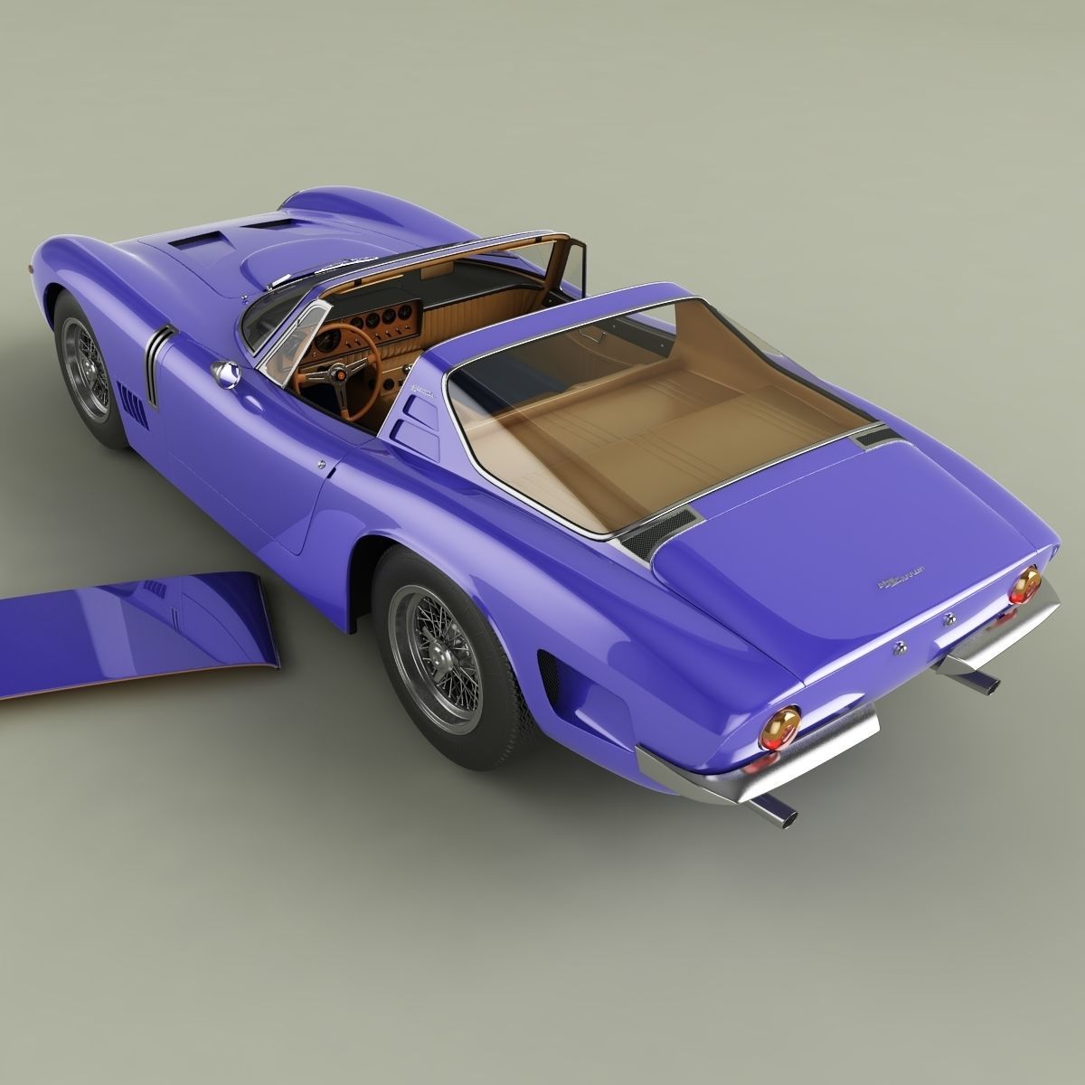 Bizzarrini 5300 GT Targa 3D model_7