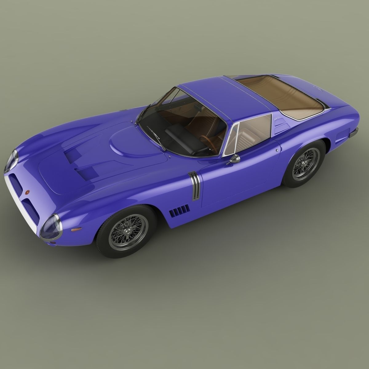 Bizzarrini 5300 GT Targa 3D model_5