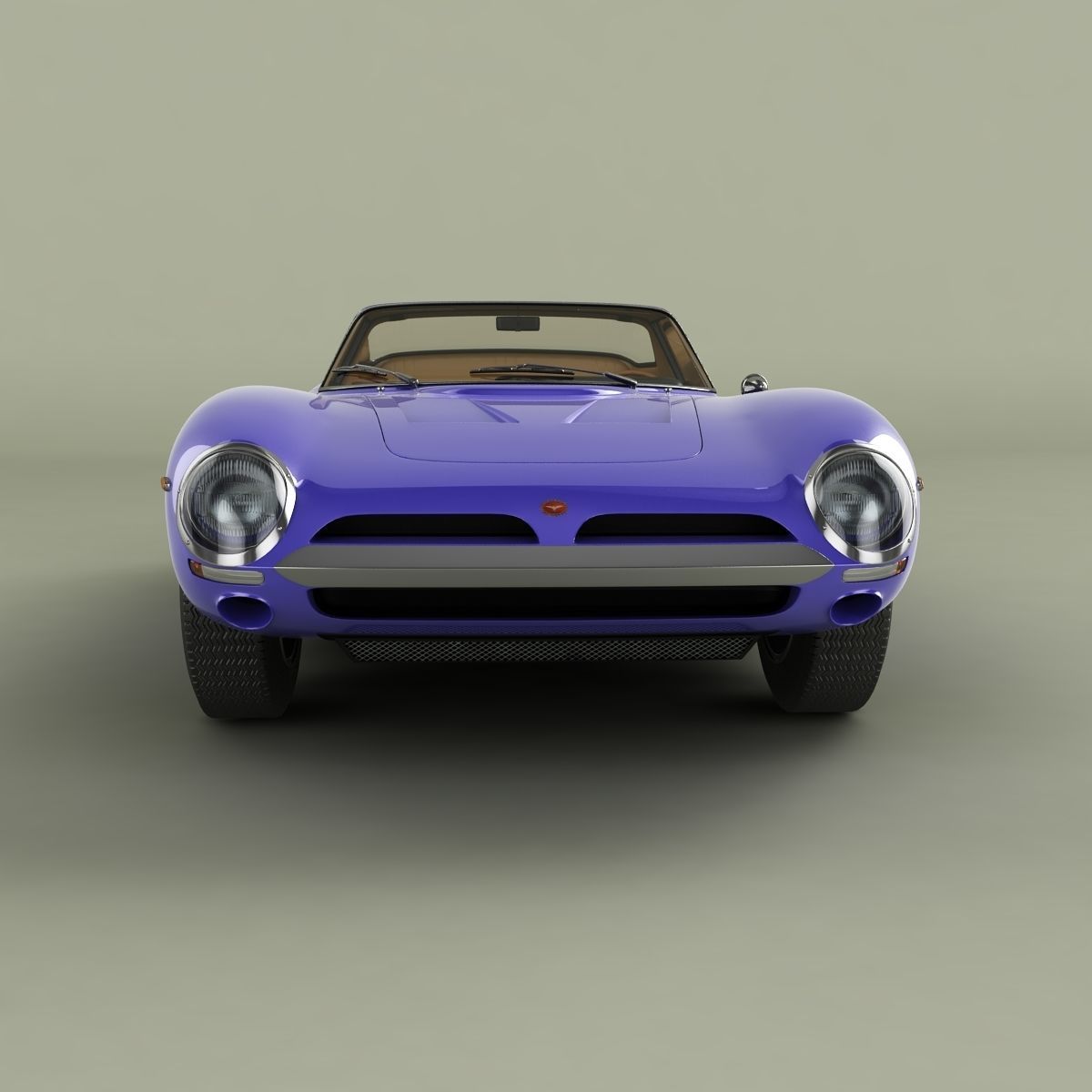 Bizzarrini 5300 GT Targa 3D model_4
