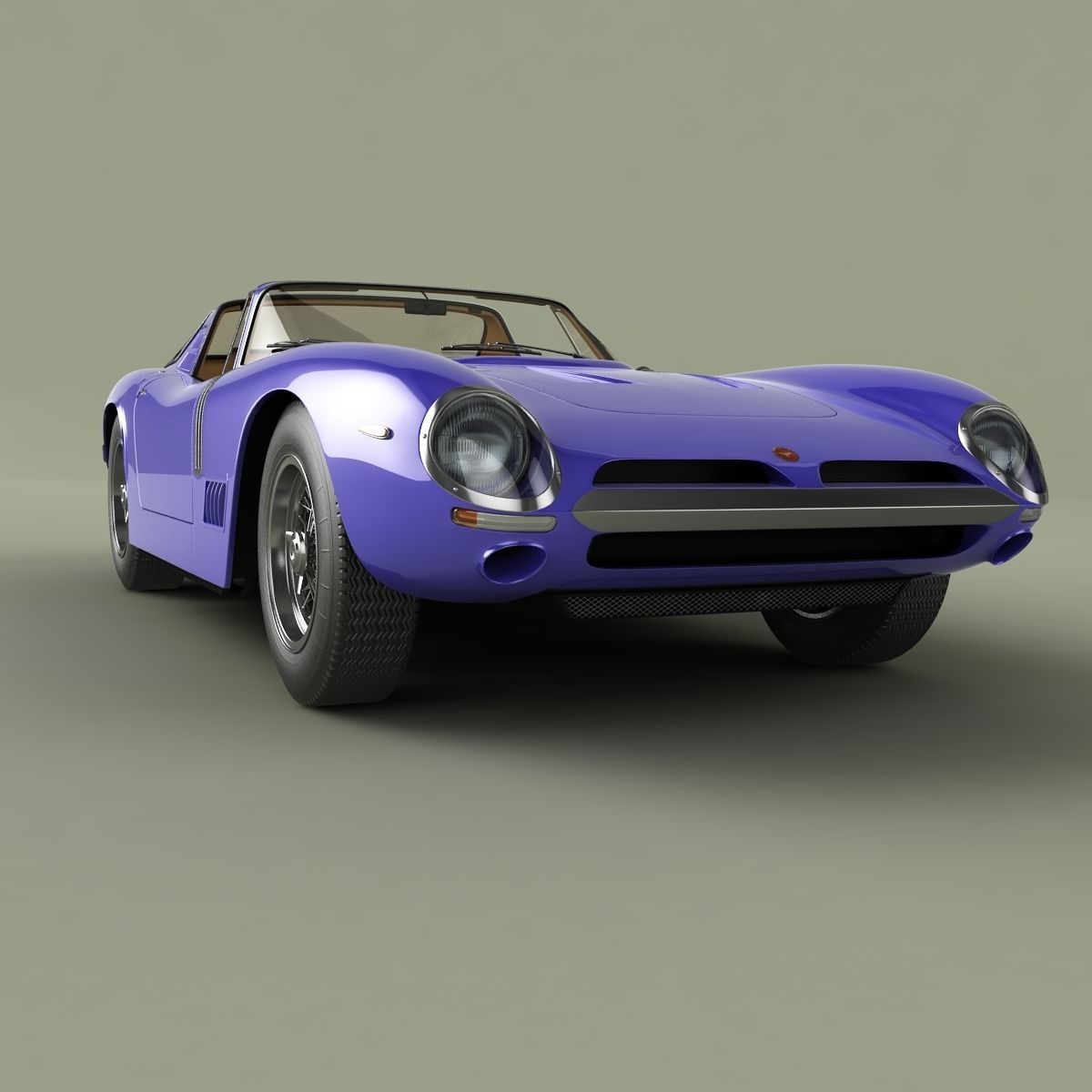 Bizzarrini 5300 GT Targa 3D model_9