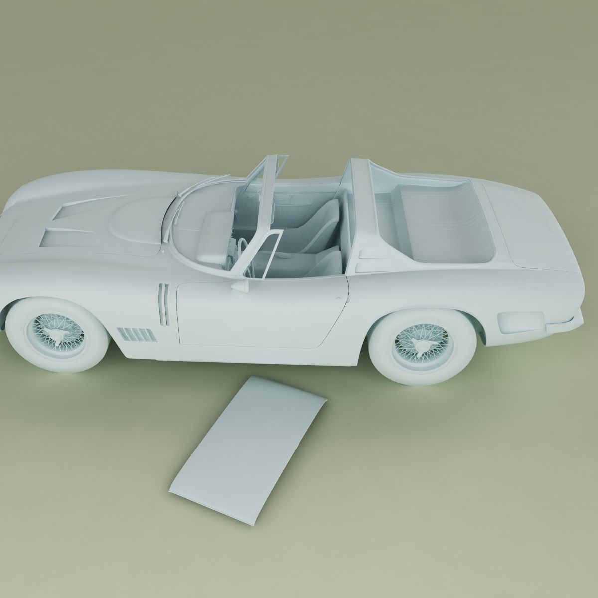 Bizzarrini 5300 GT Targa 3D model_11