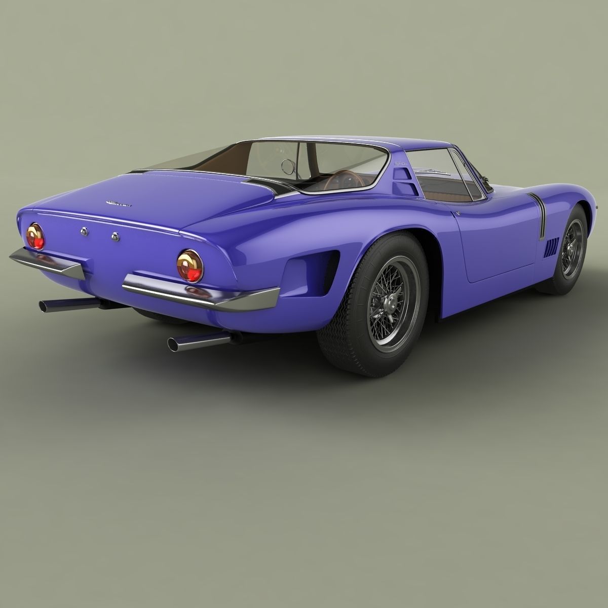 Bizzarrini 5300 GT Targa 3D model_2