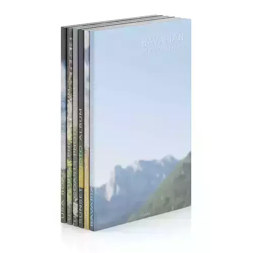 Books 6 blank book 3D model