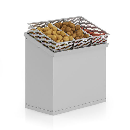 Market Shelf - Potatoes and carrots 3D model