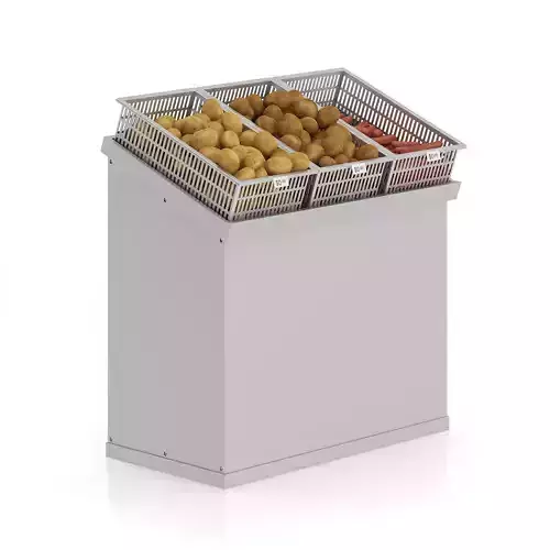 Market Shelf - Potatoes and carrots