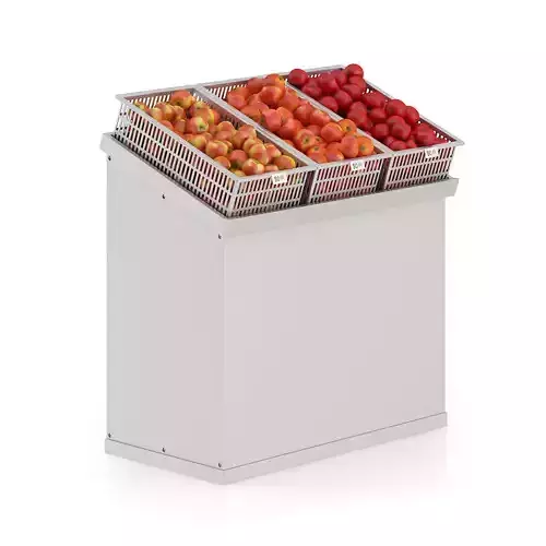 Market Shelf - Apples 3D model