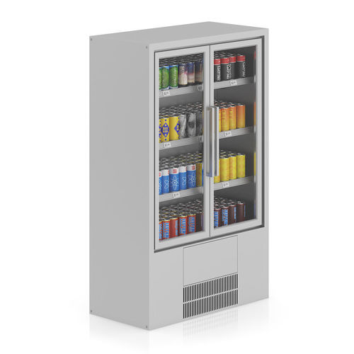 Market Fridge - Canned drinks 2 3D model