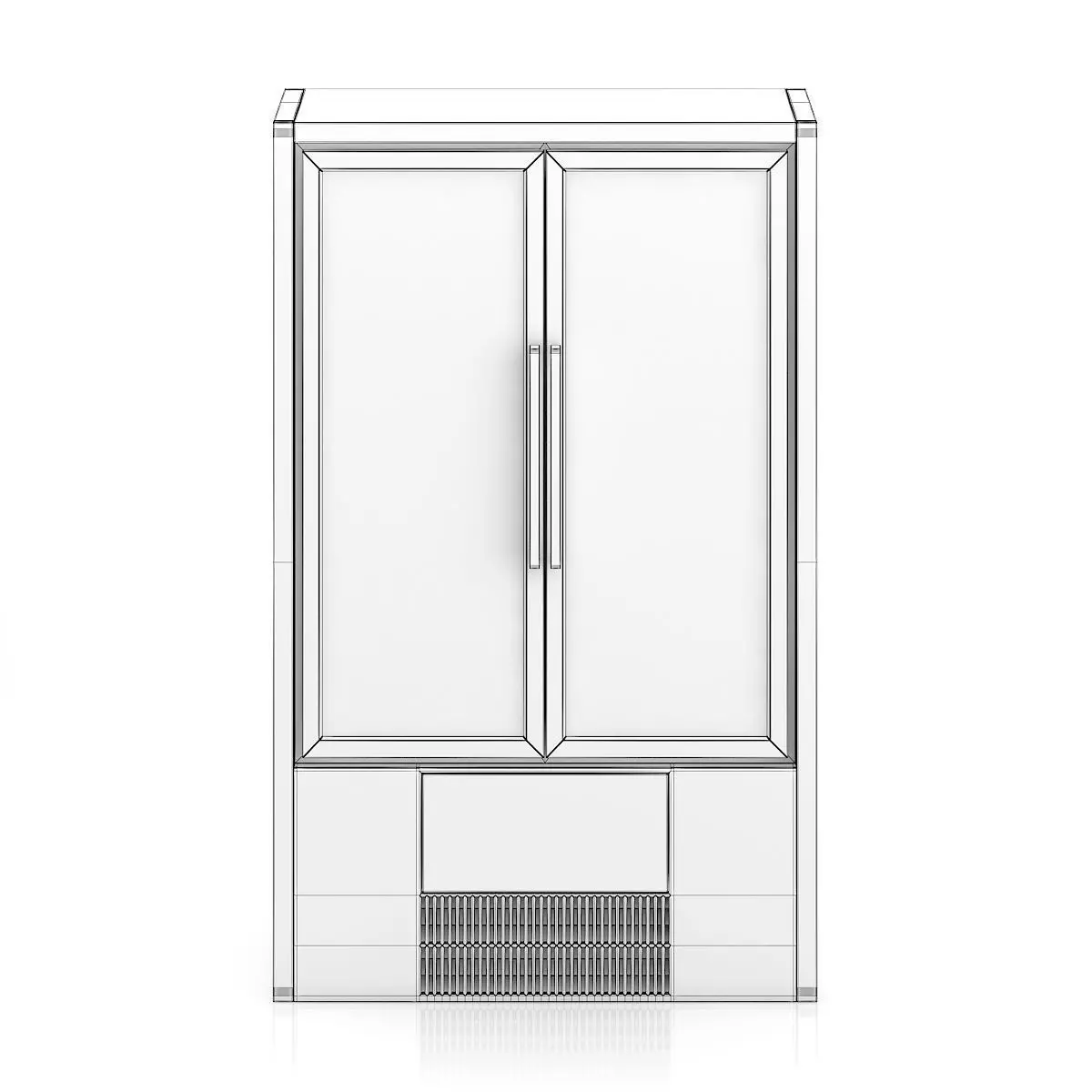 Market Fridge - Canned drinks 2 3D model_3