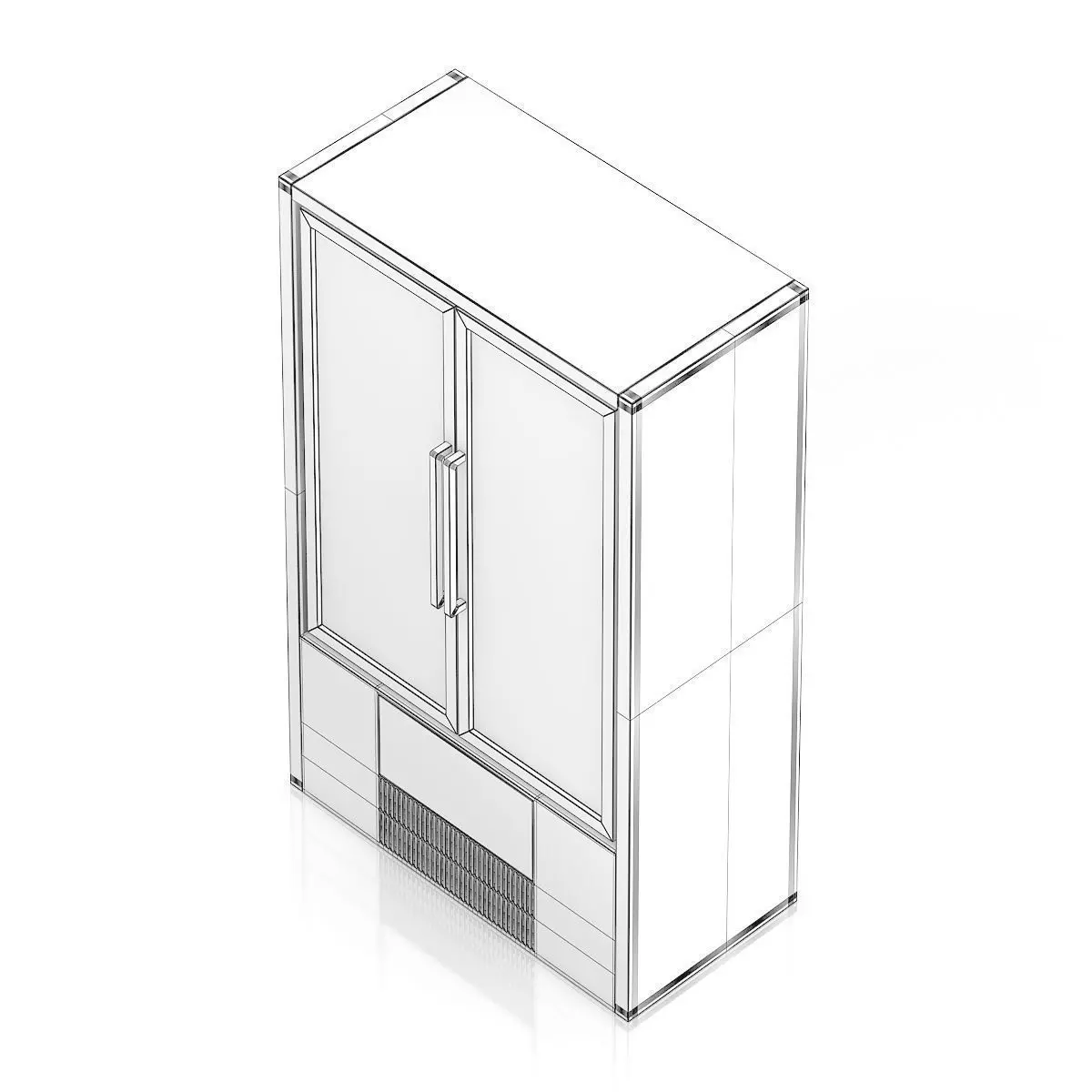 Market Fridge - Canned drinks 2 3D model_5