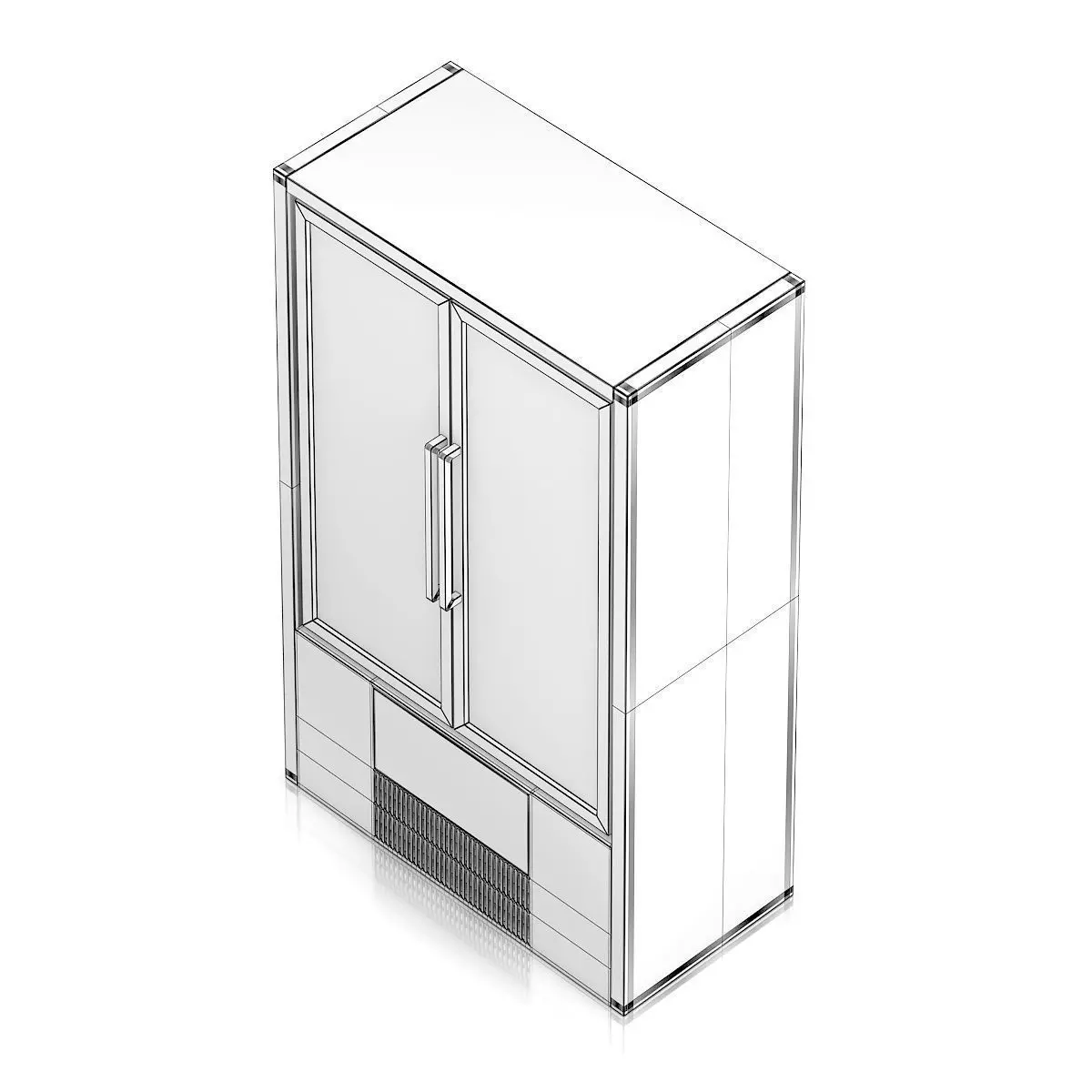 Market Fridge - Canned drinks 1  3D model_5