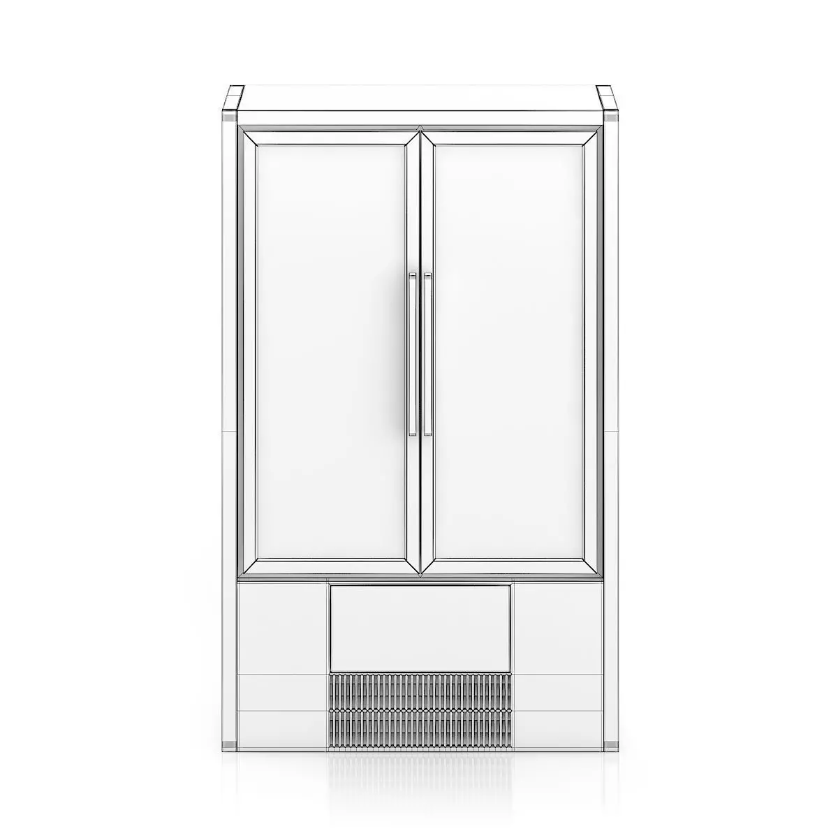 Market Fridge - Canned drinks 1  3D model_3