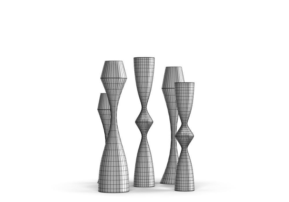Okha - Kapoor Candlesticks 3D model_1