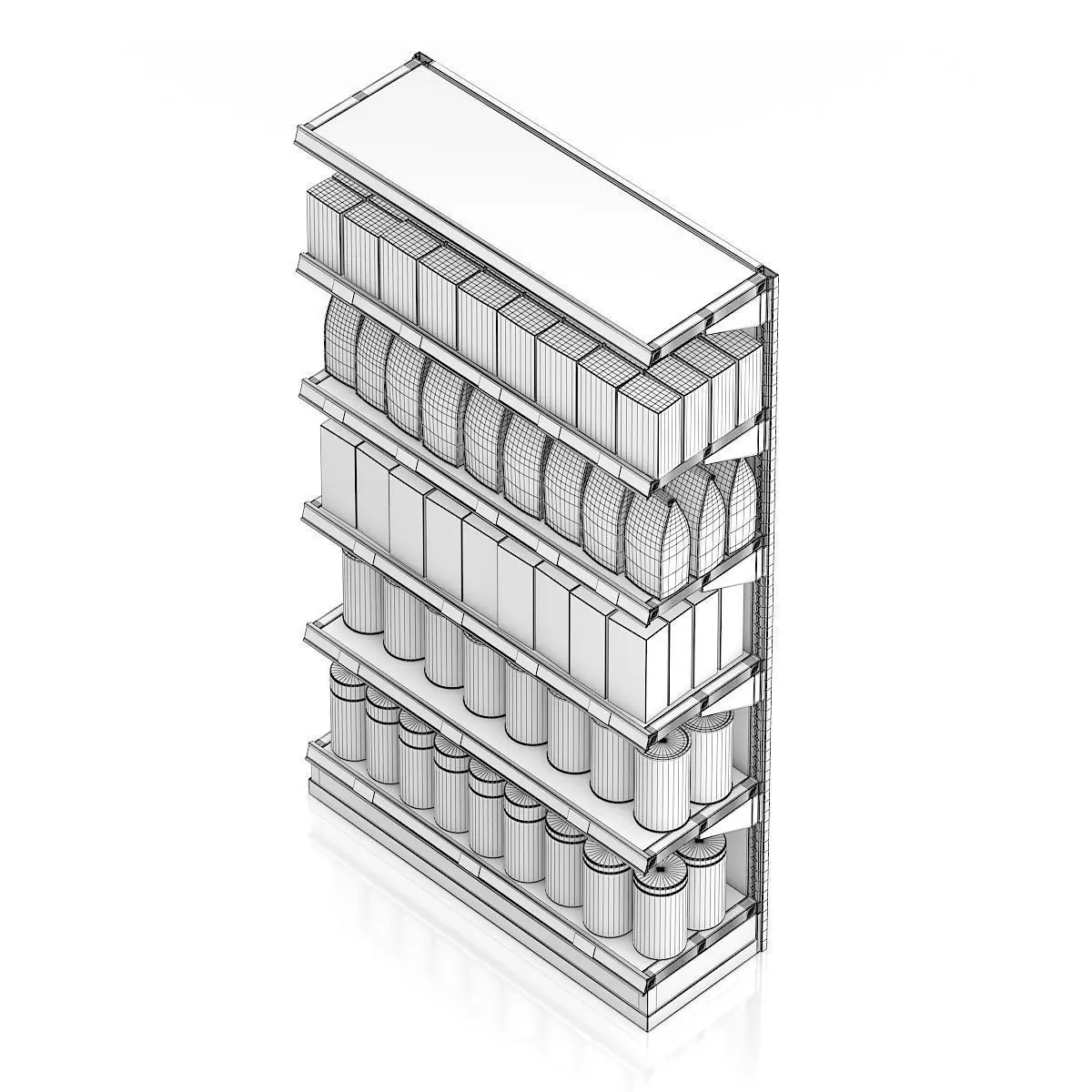 Market Shelf - Coffees 3D model_5