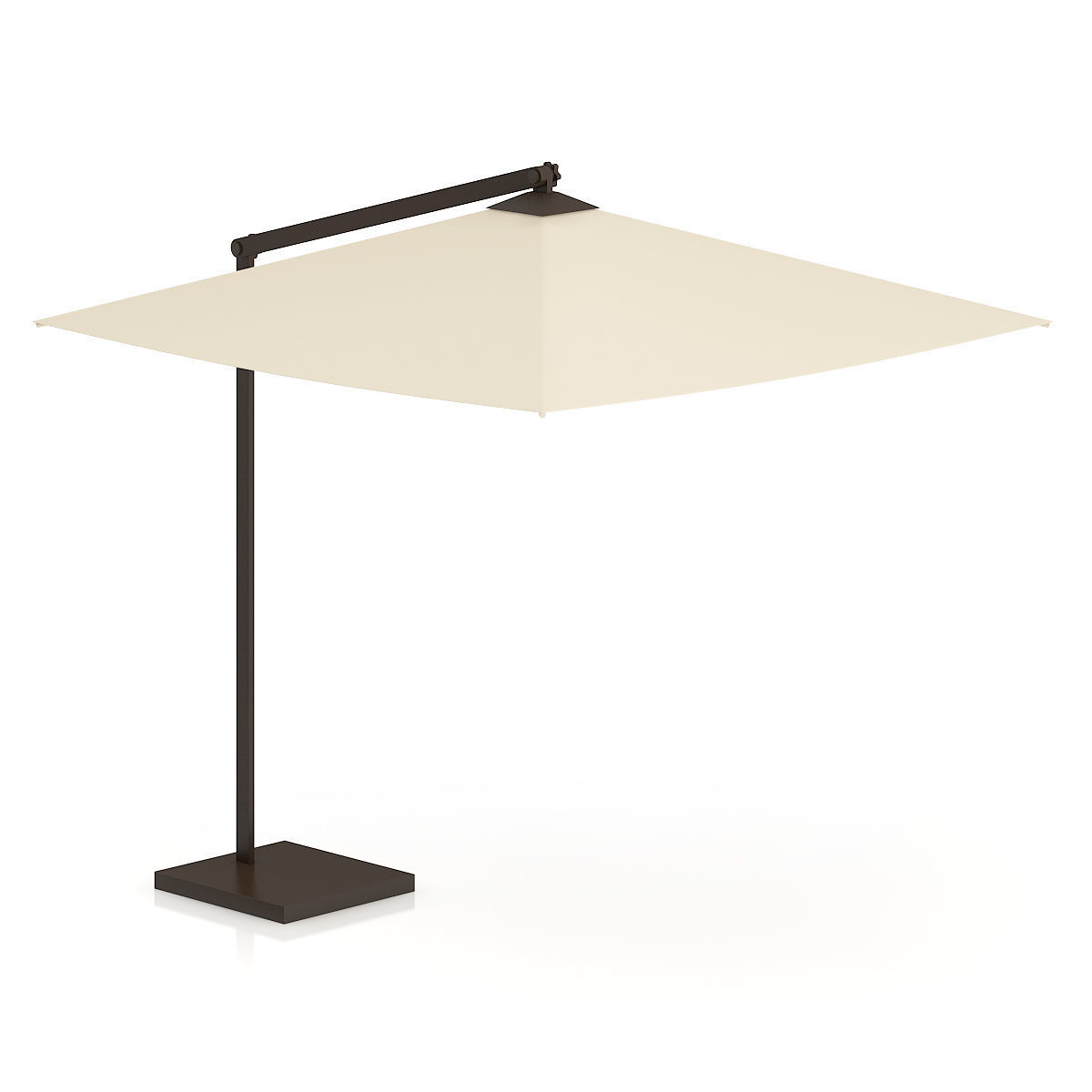 Square Beige Sunshade Umbrella