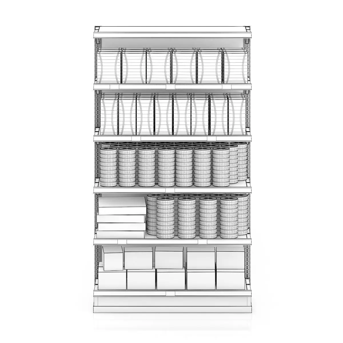 Market Shelf - Wafers 3D model_3