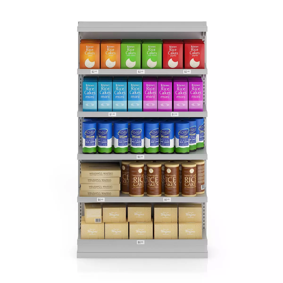 Market Shelf - Wafers 3D model_2