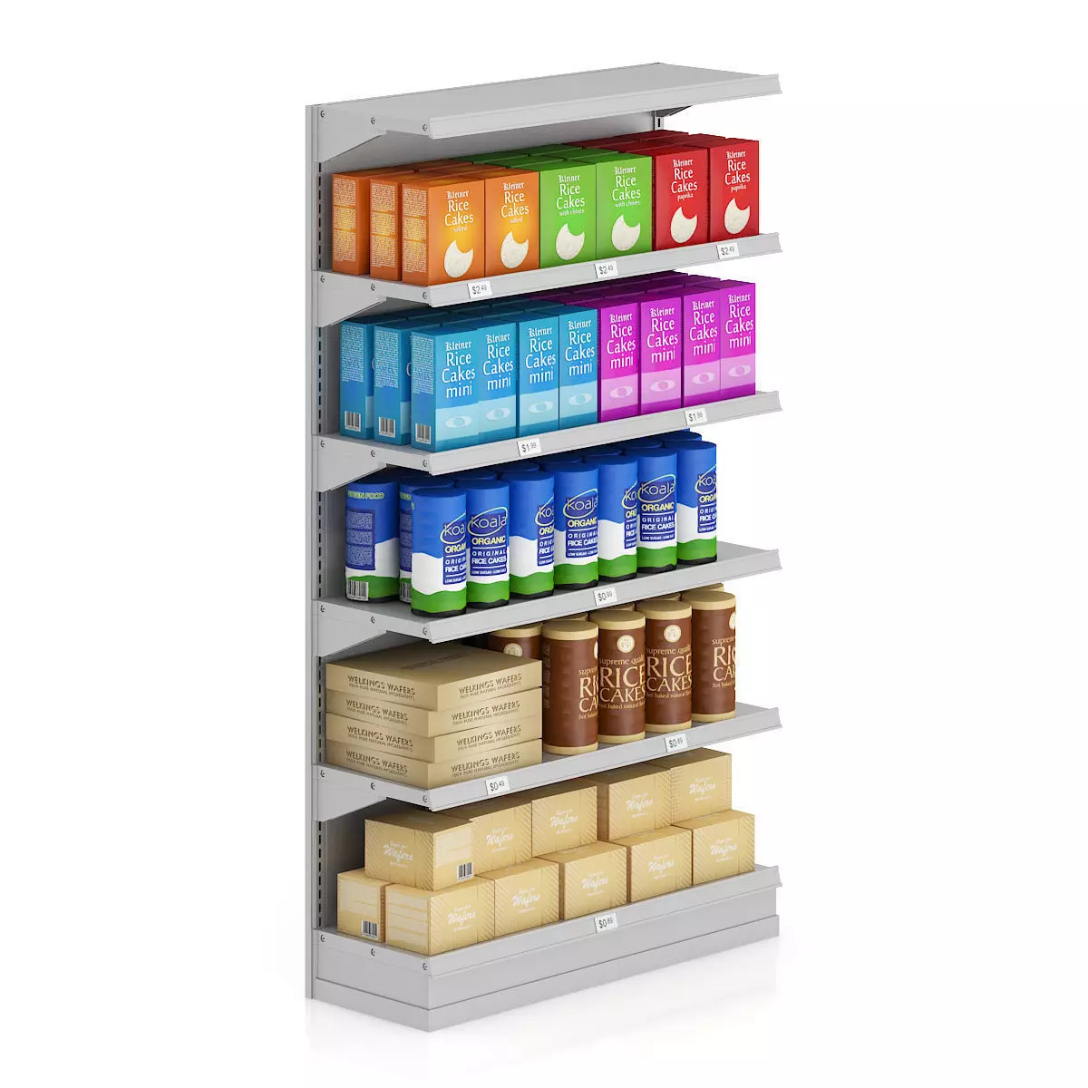 Market Shelf - Wafers 3D model_0