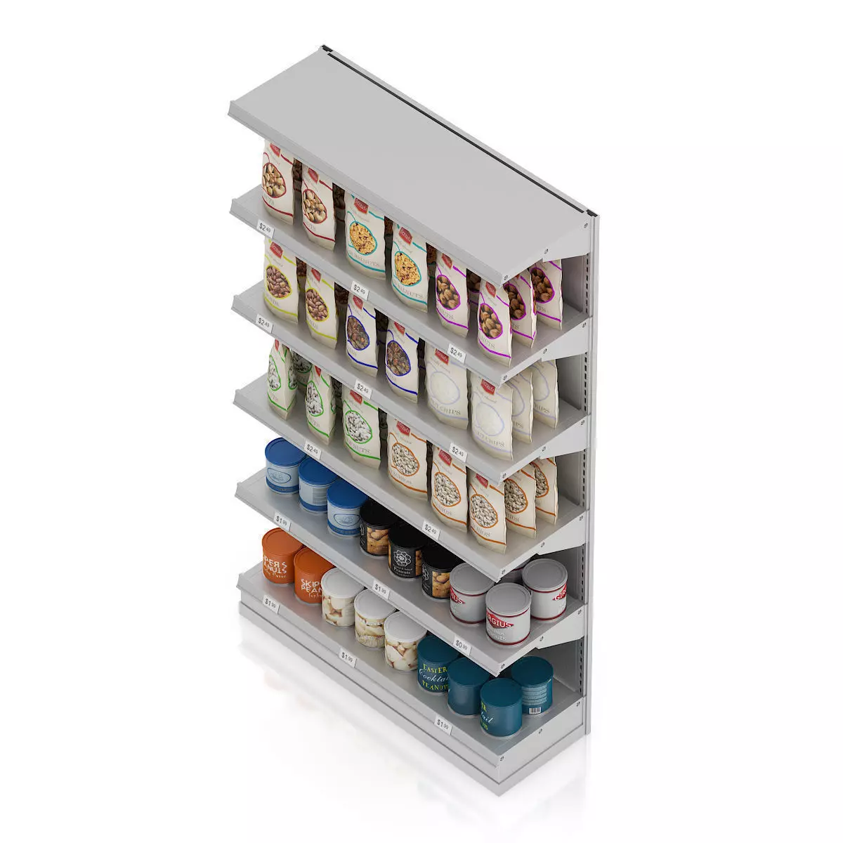 Market Shelf - Nuts 3D model_4