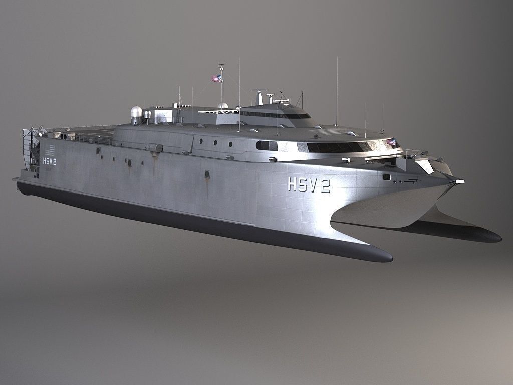 US Navy HSV-2 Swift 3D model_11