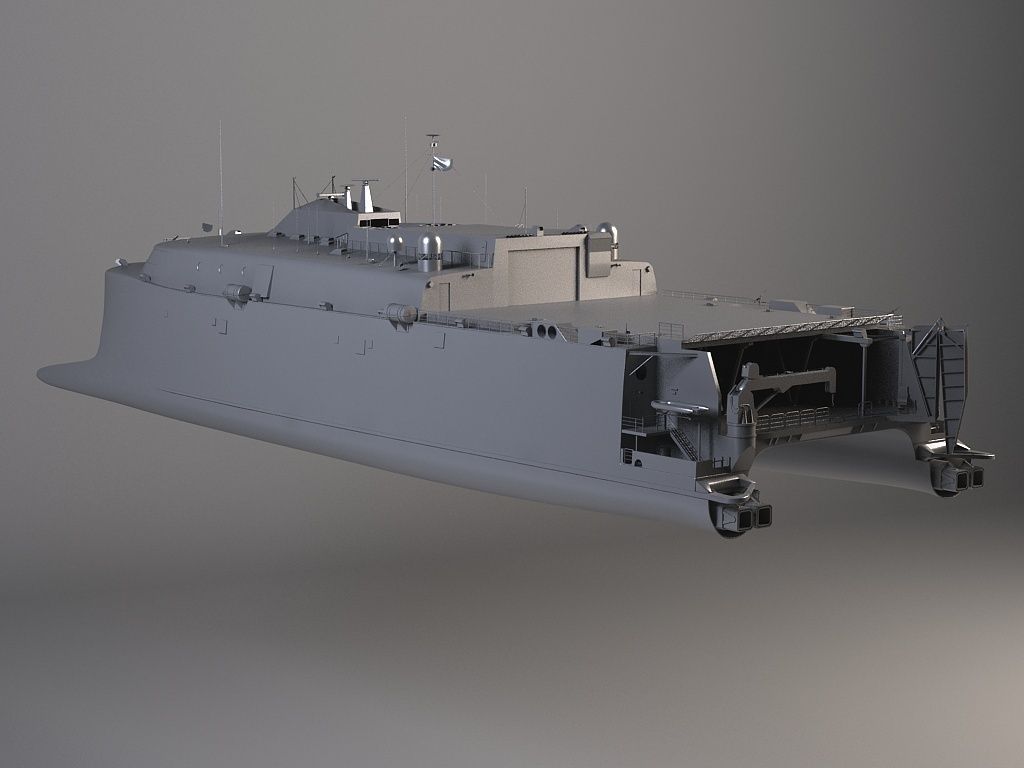 US Navy HSV-2 Swift 3D model_14