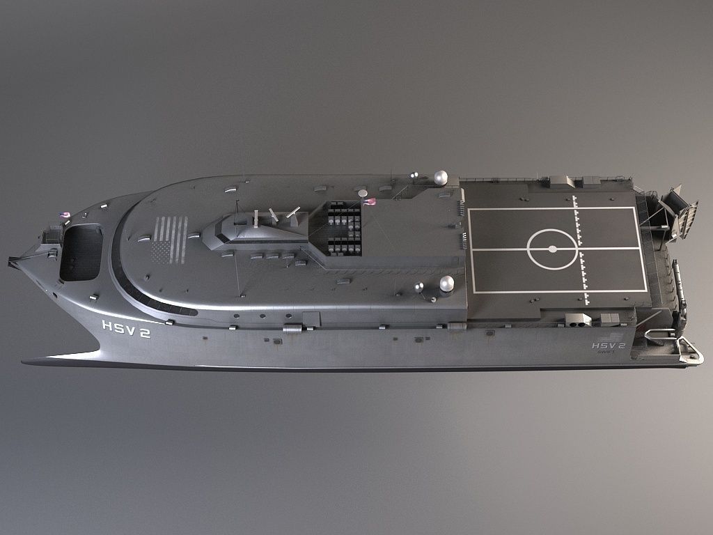 US Navy HSV-2 Swift 3D model_9