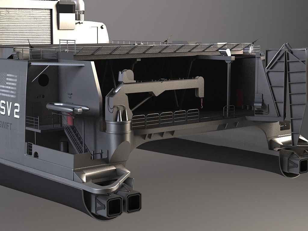 US Navy HSV-2 Swift 3D model_4