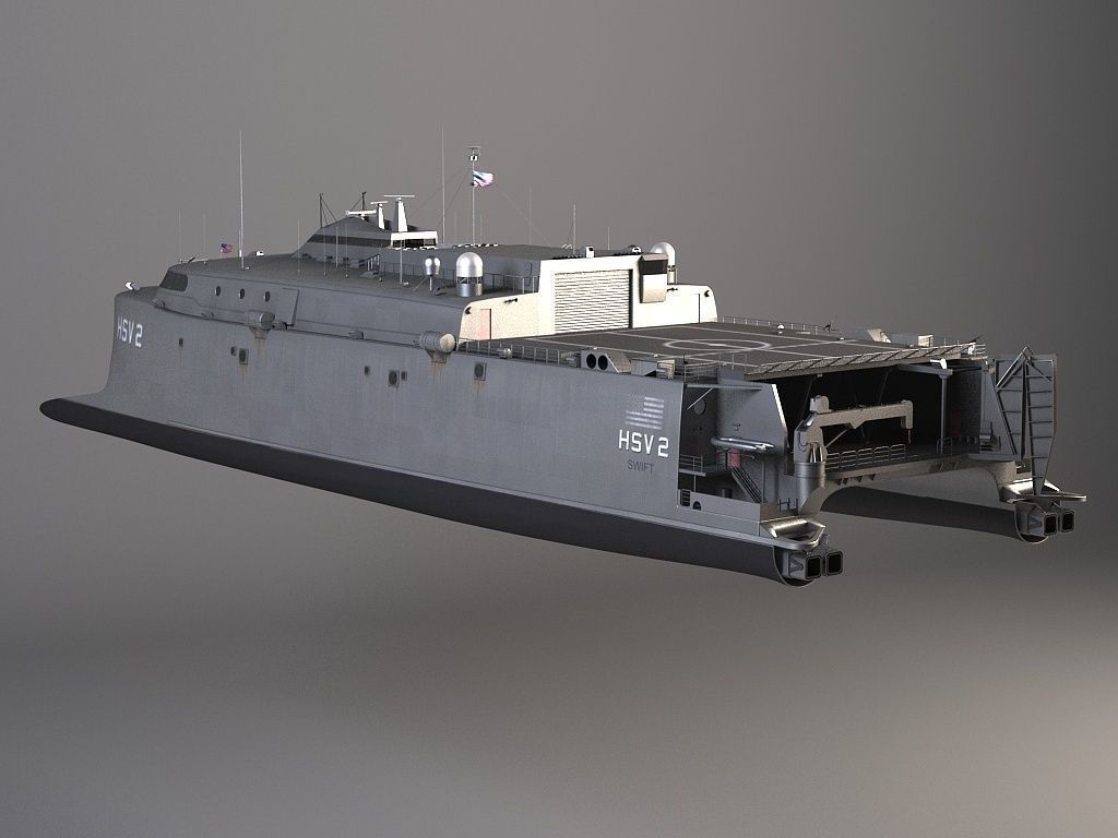 US Navy HSV-2 Swift 3D model_7